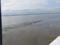 Nordsee 2017 (193)  QUerabflug Piste 10, das Wasser ist zum groe Teil weg bei Ebbe